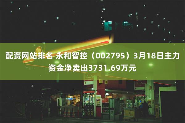 配资网站排名 永和智控（002795）3月18日主力资金净卖出3731.69万元
