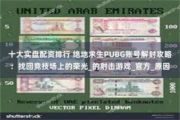 十大实盘配资排行 绝地求生PUBG账号解封攻略：找回竞技场上的荣光_的射击游戏_官方_原因