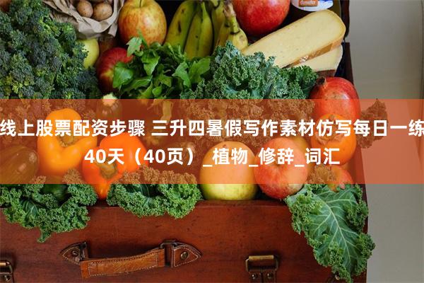 线上股票配资步骤 三升四暑假写作素材仿写每日一练40天（40页）_植物_修辞_词汇