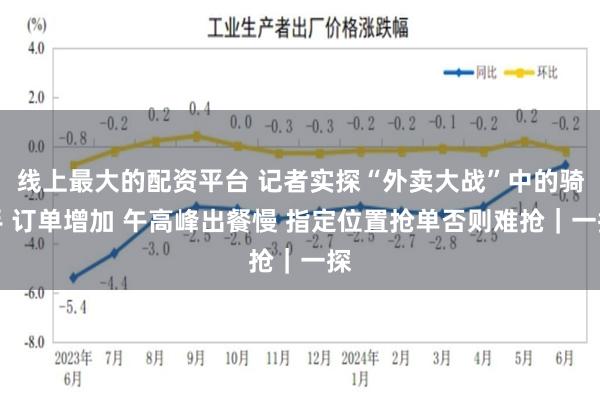 线上最大的配资平台 记者实探“外卖大战”中的骑手 订单增加 午高峰出餐慢 指定位置抢单否则难抢｜一探
